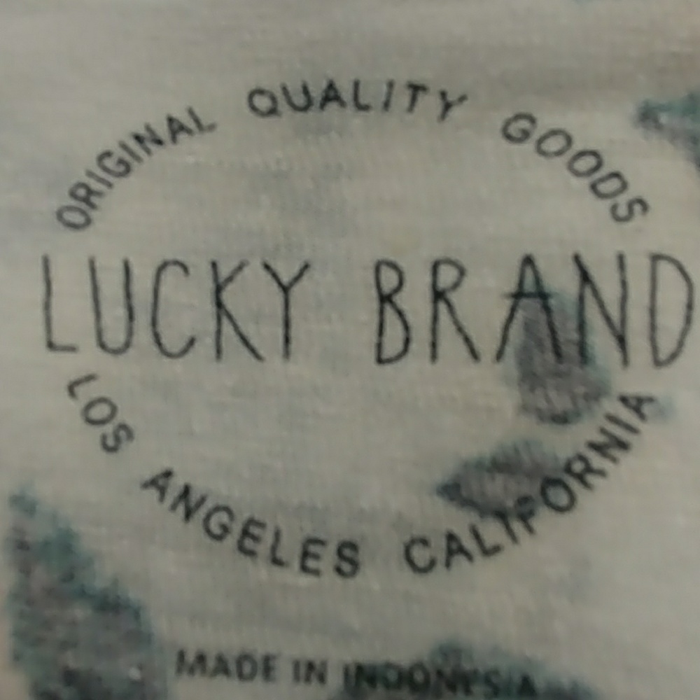 πLucky Brand Floral Linen Tunic Top - Picture 8 of 8